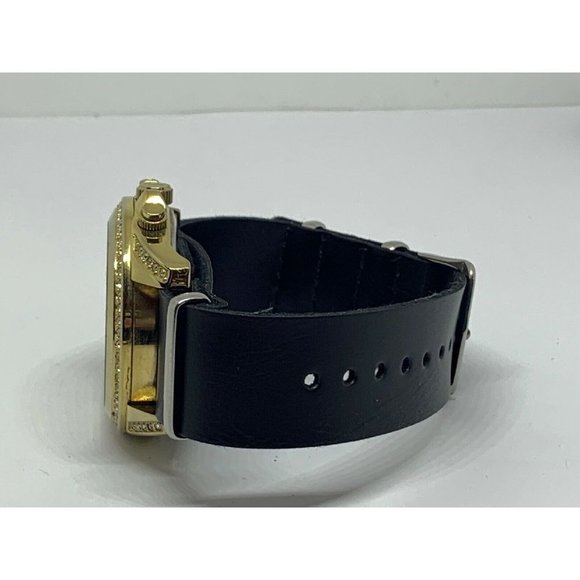 Michael Kors MK5166 Unisex Black Leather Analog Di main image 5